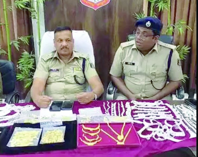40 लाख के सोना-चांदी के साथ 2 ज्वेलरी चोर गिरफ्तार 