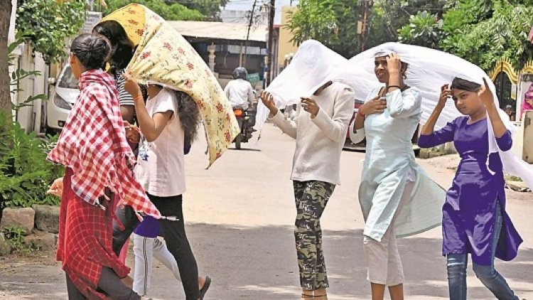 छत्तीसगढ़ में दोपहर में लू तो शाम तक गर्म हवा...