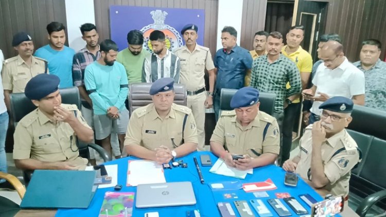 आनलाइन सट्टे पर पुलिस की कार्रवाई, पांच गिरफ्तार