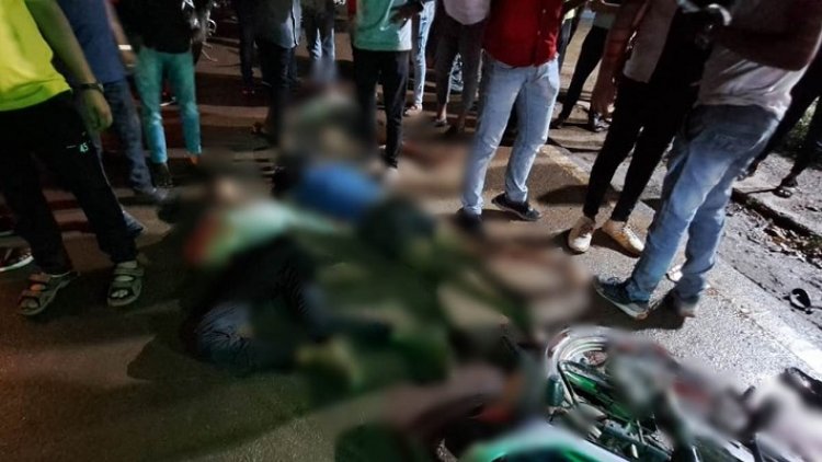 सड़क हादसे में दो दोस्‍तों की मौत