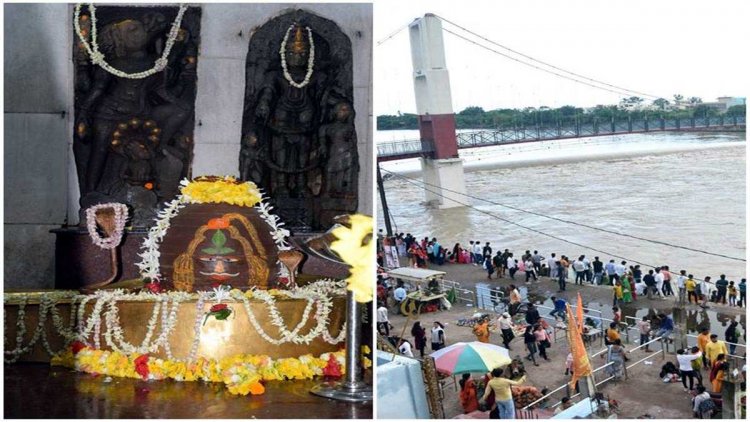 महादेव घाट में गूंजे हर-हर महादेव के जयकारे, शिवालयों में उमड़ी भीड़