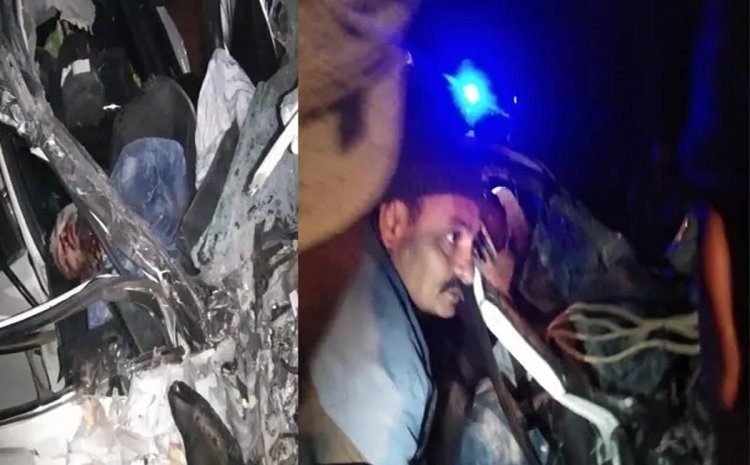 अंबिकापुर में बस और कार के बीच जोरदार टक्कर, एक मौत