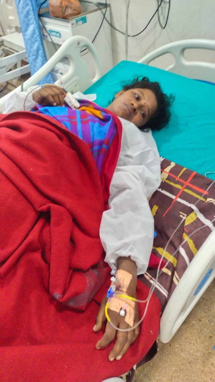 गर्भवती महिला का बच्चादानी फटने पर आपरेशन कर बचाई जान