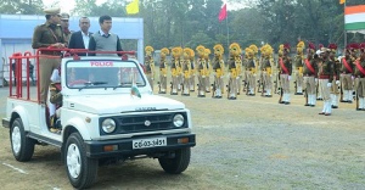 गरिमामय गणतंत्र दिवस की तैयारियों का किया गया अंतिम पूर्वाभ्यास