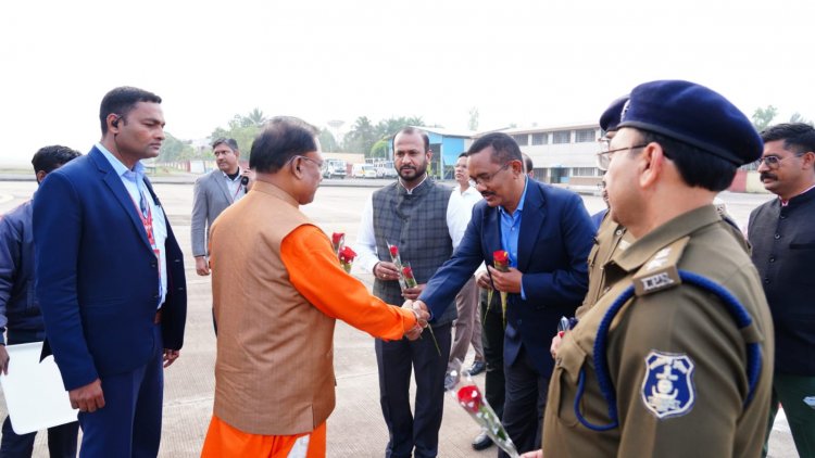 दो दिवसीय दौरे पर जगदलपुर पहुंचे सीएम साय