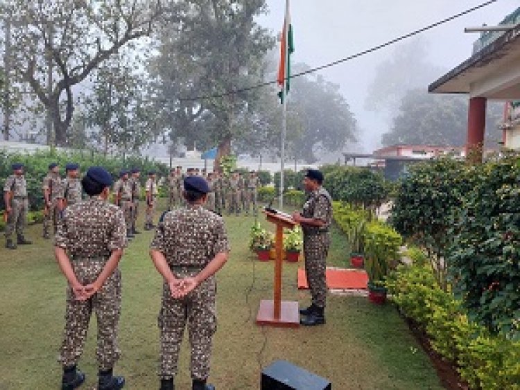 आईटीबीपी परिसर में फहराया तिरंगा