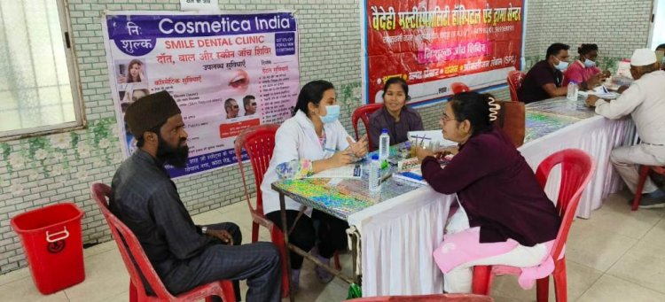 मेमन समाज के साथ अन्य समाज के लोगों ने उठाया फ्री-मेडिकल कैंप का लाभ