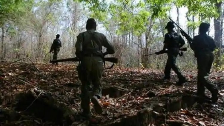 मुठभेड़ में एक नक्सली ढेर, हथियार व अन्य सामग्री बरामद