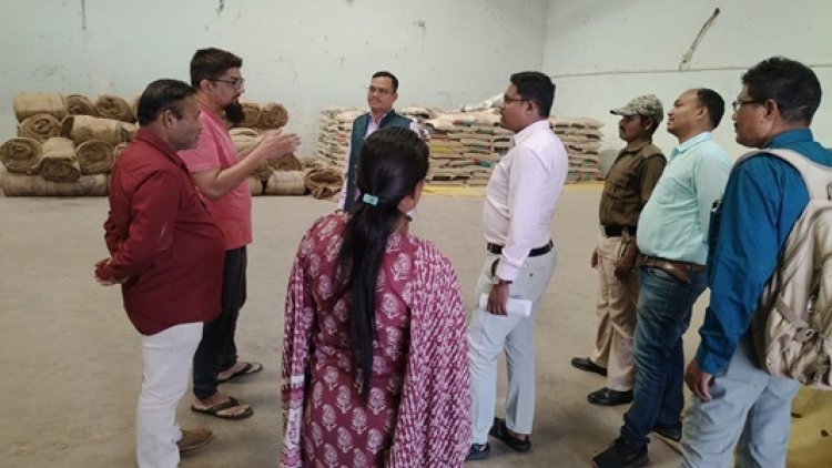 धान के अवैध परिवहन और भंडारण की रोकथाम के लिए चलाया जा रहा जांच अभियान