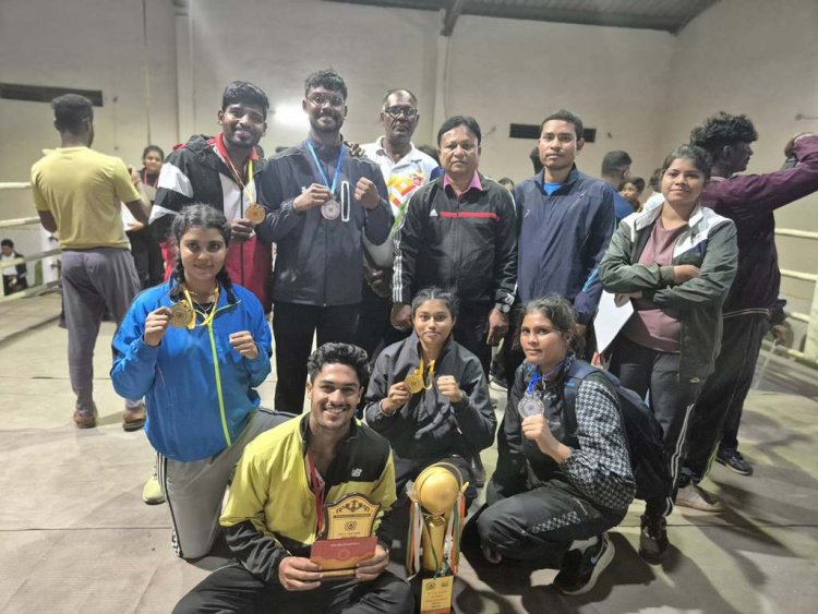 रायपुर के बॉक्सरों ने राज्य स्तरीय प्रतियोगिता में रनरअप ट्रॉफी पर किया कब्जा