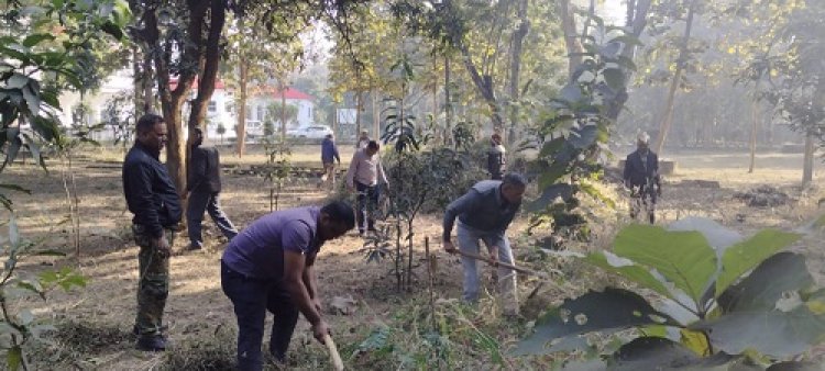 सुशासन के एक वर्ष पूर्ण होने पर नगर सेना द्वारा वृहद सफाई अभियान चलाया गया