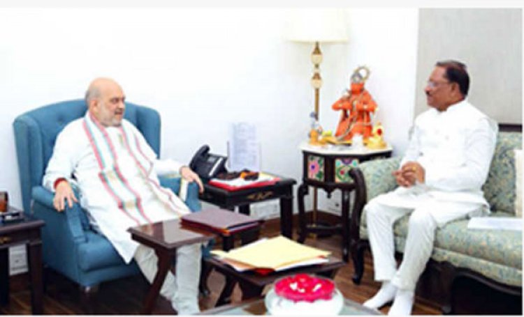 नक्सलवाद को पूरी तरह खत्म करने पर शाह, साय ने किया मंथन