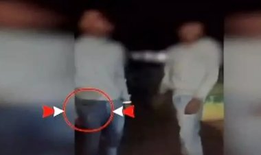 युवक ने वीडियो में चाकू से दी धमकी