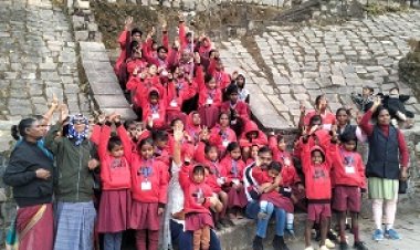 दृष्टि बाधित विद्यार्थियों के लिए सुखद अनुभूति से भरा रामगढ़ और सैनिक स्कूल का शैक्षणिक भ्रमण