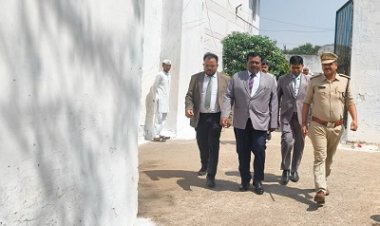 प्रधान जिला एवं सत्र न्यायाधीश जिला दुर्ग द्वारा केन्द्रीय जेल दुर्ग का किया गया निरीक्षण