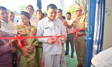 उद्योग मंत्रीलखनलाल देवांगन ने महिला थाना का किया लोकार्पण