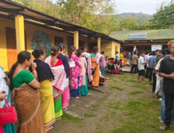 असम में विधानसभा चुनाव के लिए मतदान शुरू