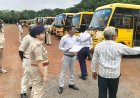 विद्यार्थियों की सुरक्षा के दृष्टिगत 101 स्कूल बसों की जांच की गई