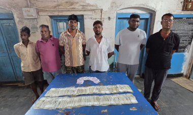 आरंग पुलिस की कार्रवाई: जुआ खेलते छह आरोपी गिरफ्तार, ₹1.92 लाख नकद जब्त