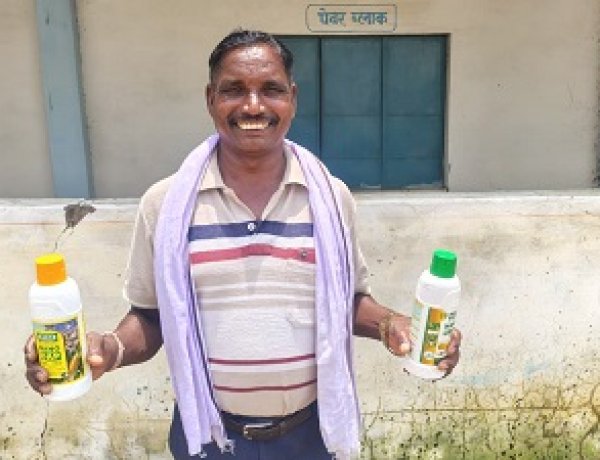 पड़ोसी किसानों की सफलता से प्रेरित होकर पहली बार नैनो यूरिया और नैनो डीएपी अपनाएंगे किसान समयलाल