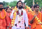 बरसते पानी में भी नहीं रुके कांवड़ियों के कदम, कैबिनेट मंत्री गुरु खुशवंत साहेब जी के नेतृत्व में निकला विशाल कांवड़ यात्रा