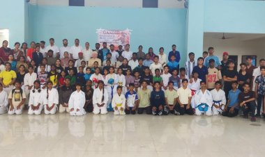 जिला स्तरीय शालेय कराते प्रतियोगिता का आरंग में शुभारंभ, 180 खिलाड़ियों ने दिखाई प्रतिभा।