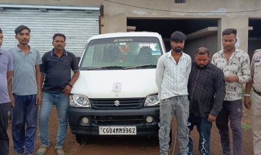 ग्राम करमंदी में जुए के फड़ पर आरंग पुलिस की दबिश, 6 गिरफ्तार