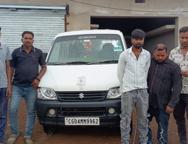 ग्राम करमंदी में जुए के फड़ पर आरंग पुलिस की दबिश, 6 गिरफ्तार