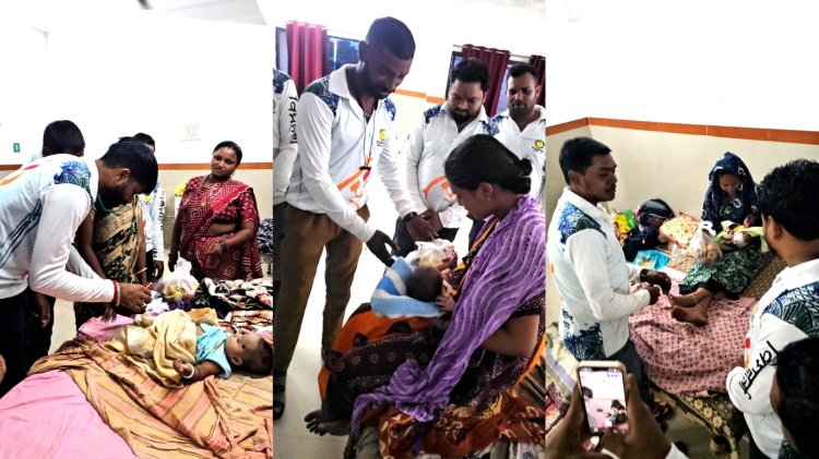 गणेशोत्सव को जनसेवा से जोड़ने की पहल, श्री विघ्नहर्ता परिवार ने अस्पताल में बांटी राहत सामग्री
