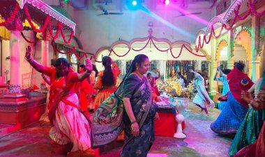 श्री राधा-कृष्ण मंदिर में धूमधाम से मनाया गया शरद पूर्णिमा महोत्सव